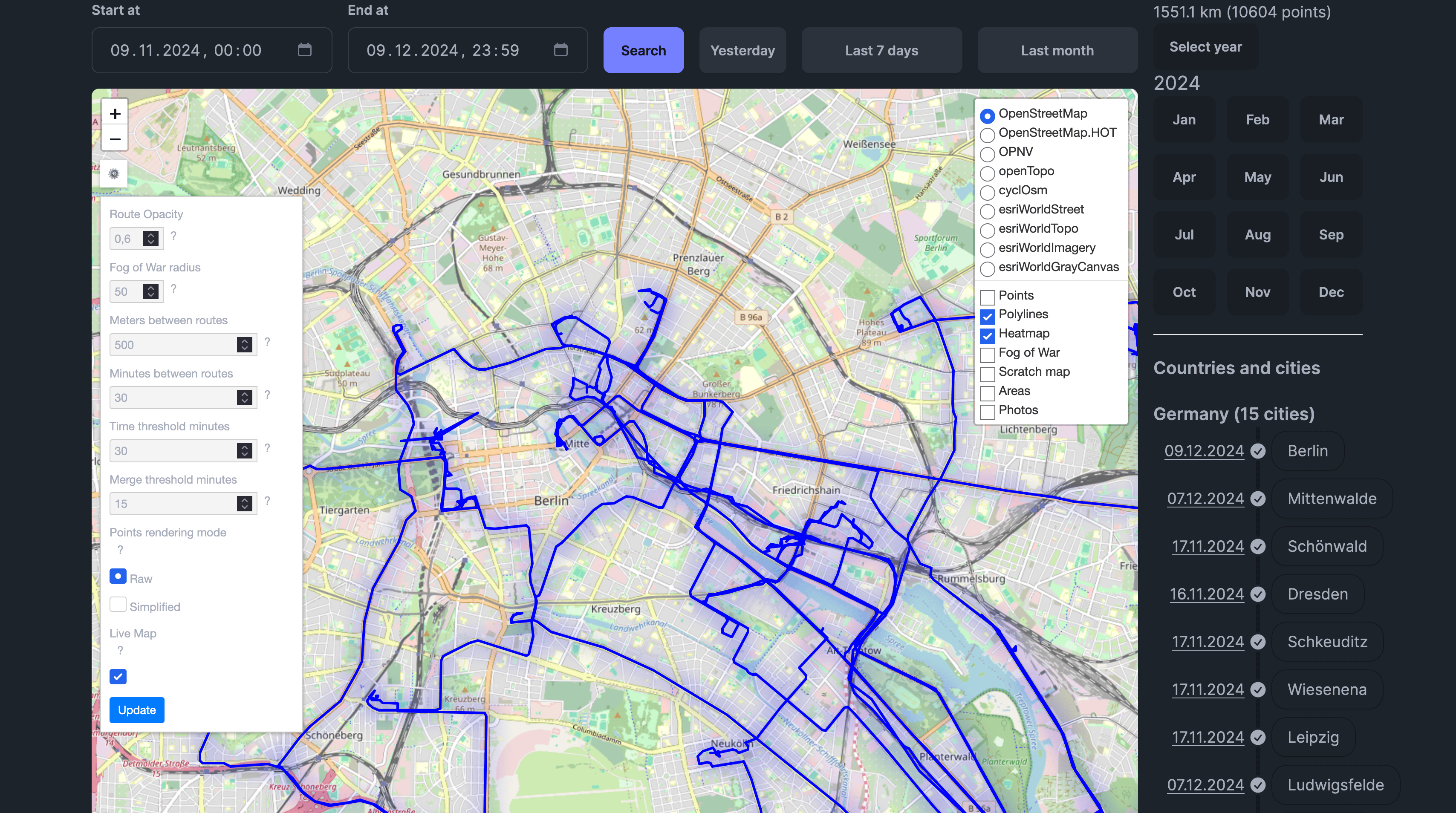 Visualize Your Location History