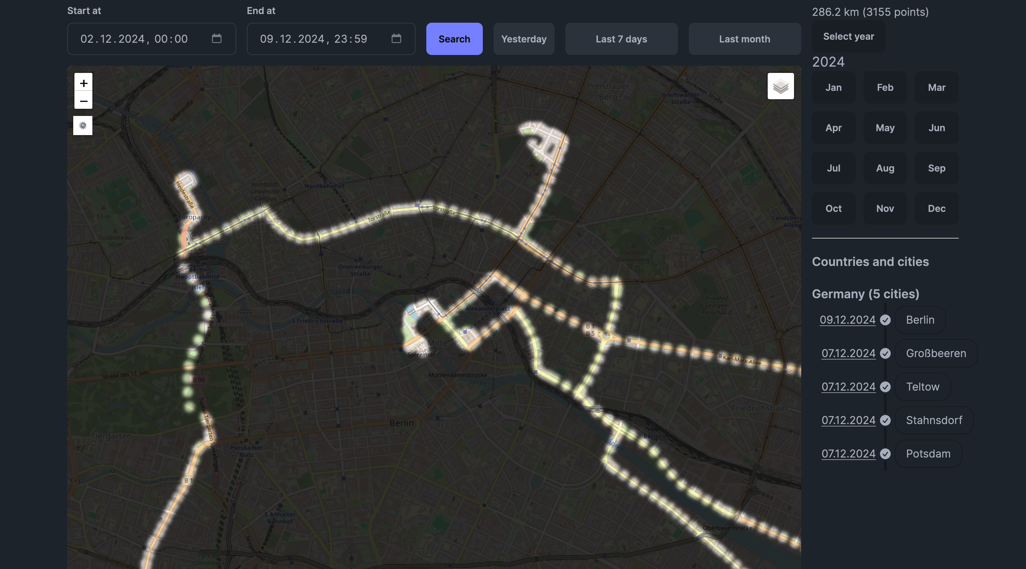 Fog of war visualization