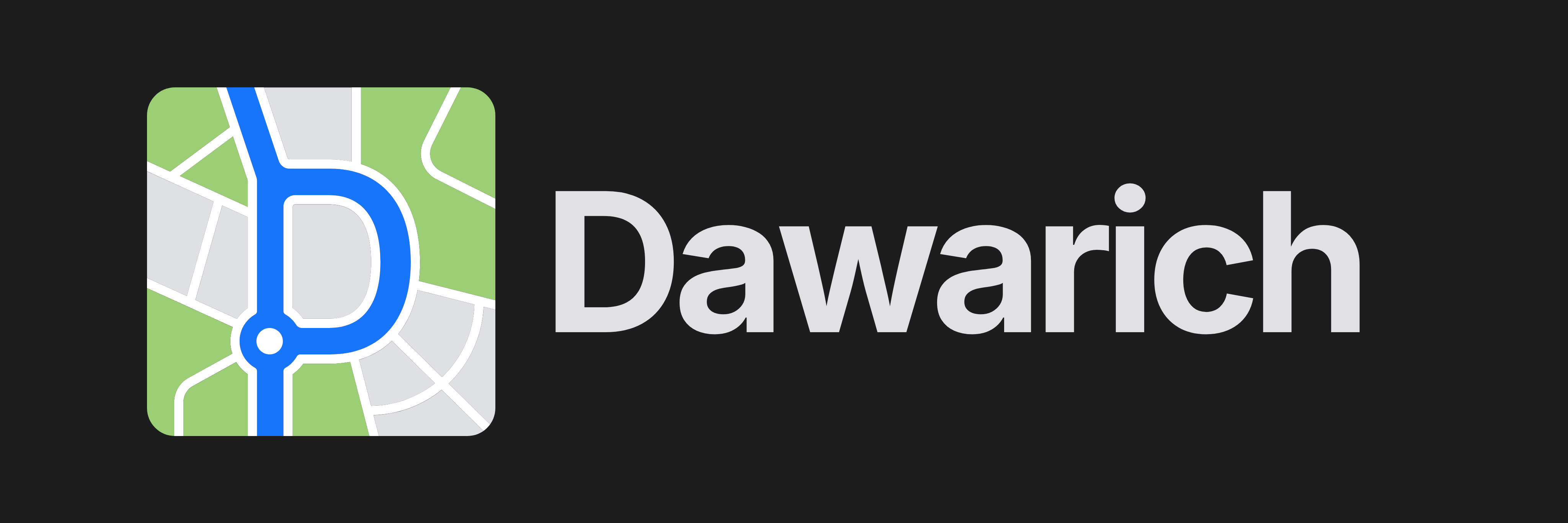 Horizontal logo, dark backgrounds